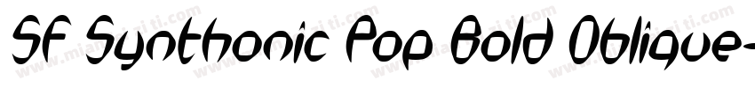 SF Synthonic Pop Bold Oblique字体转换